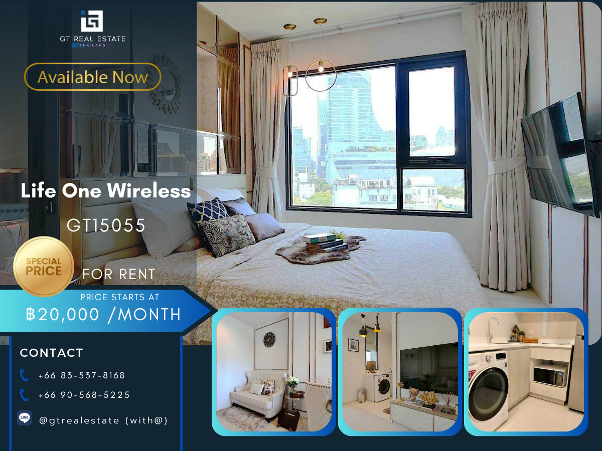 ให้เช่าคอนโดวิทยุ ชิดลม หลังสวน : คอนโด Life One Wireless เดินทางสะดวก ใกล้รถไฟฟ้าบีทีเอส มีรถรับส่ง ห้องสวยเฟอร์นิเจอร์ครบ พร้อมอยู่ทันที!!