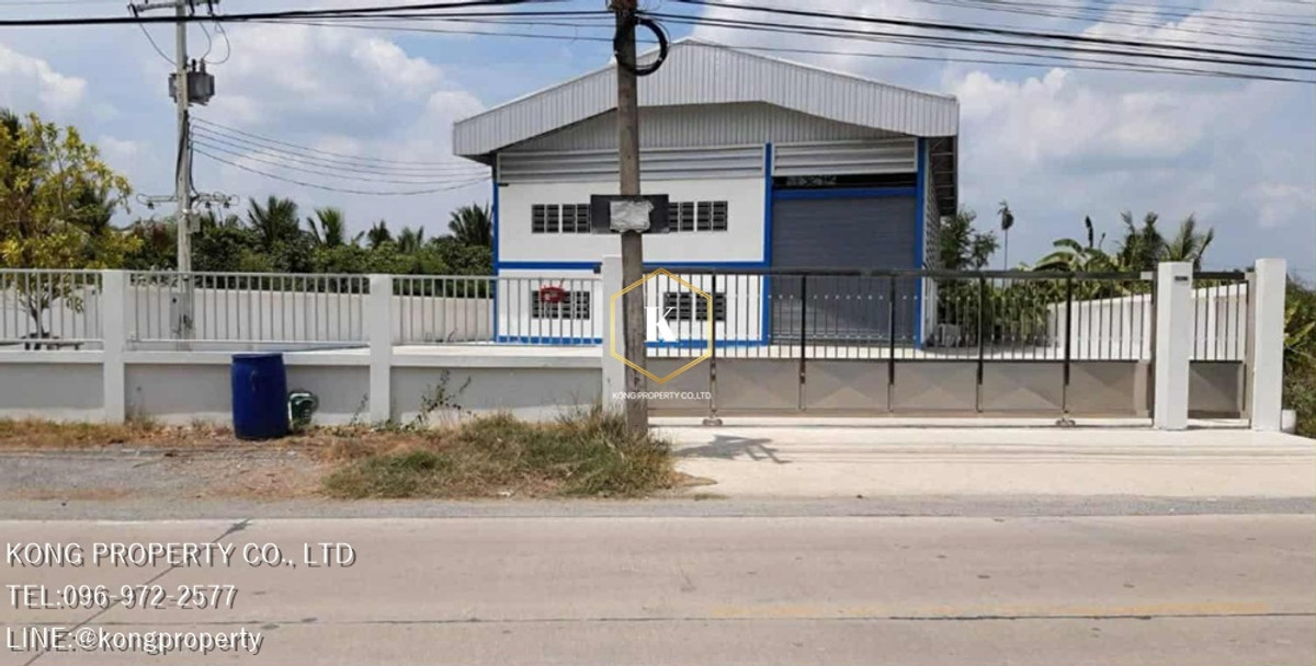 For RentWarehousePathum Thani,Rangsit, Thammasat : Warehouse for rent, Lat Lum Kaeo, Pathum Thani, near Noppawong Intersection, area 1 rai.