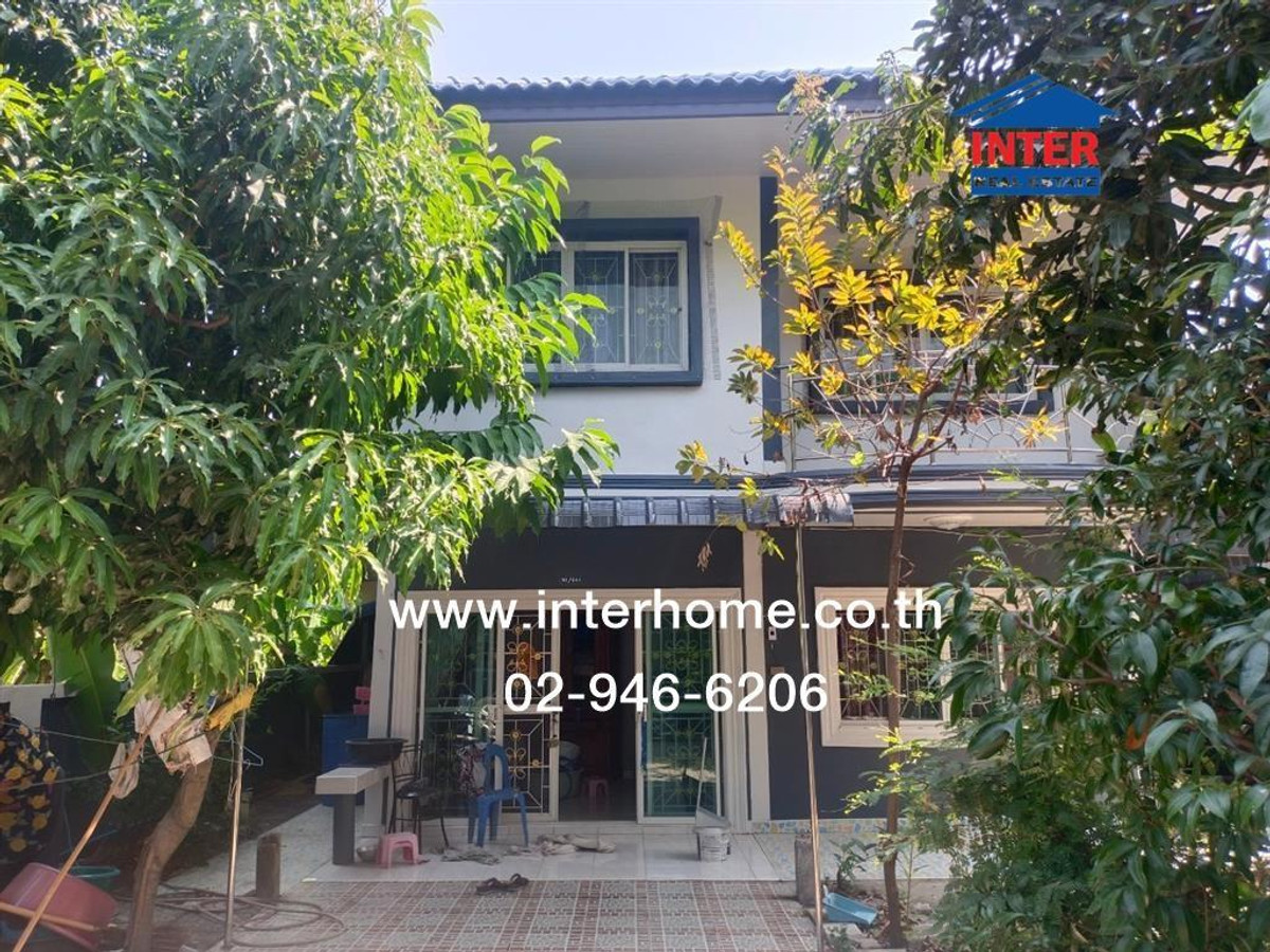 ขายบ้านปทุมธานี รังสิต ธรรมศาสตร์ : บ้านเดี่ยว 2 ชั้น 65.4 ตร.ว. หมู่บ้านอยู่เจริญ โครงการ3 ถนนลำลูกกา ถนนพระองค์เจ้าสายคลอง4 ลำลูกกา ปทุมธานี