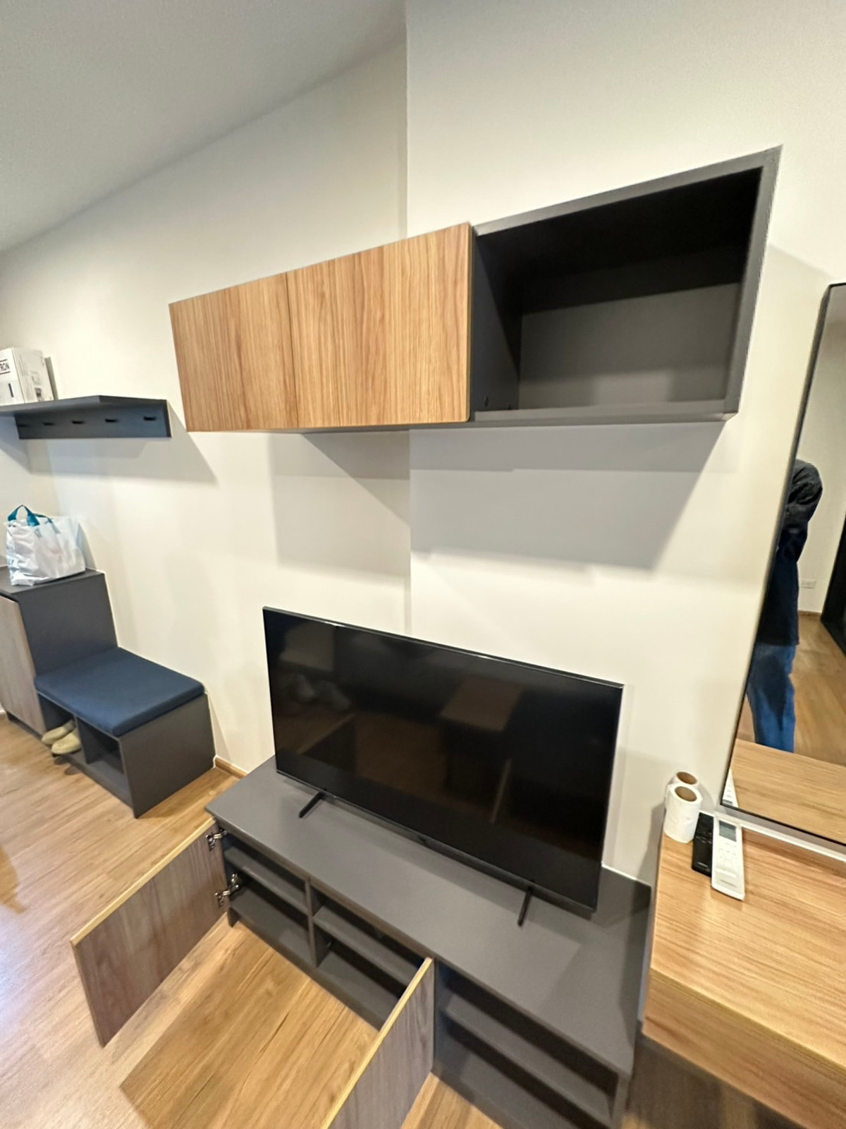 For RentCondoLadprao, Central Ladprao : For rent: The Line Vibe, 1 bedroom, 37 sqm., 10th floor, like new.