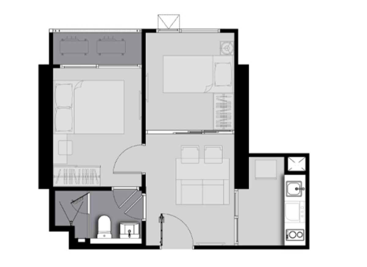 ขายคอนโดพระราม 9 เพชรบุรีตัดใหม่ RCA : Life Asoke - Rama 9 / 1 Bedroom (FOR SALE), ไลฟ์ อโศก - พระราม 9 / 1 ห้องน้ำ (ขาย) TARN205 