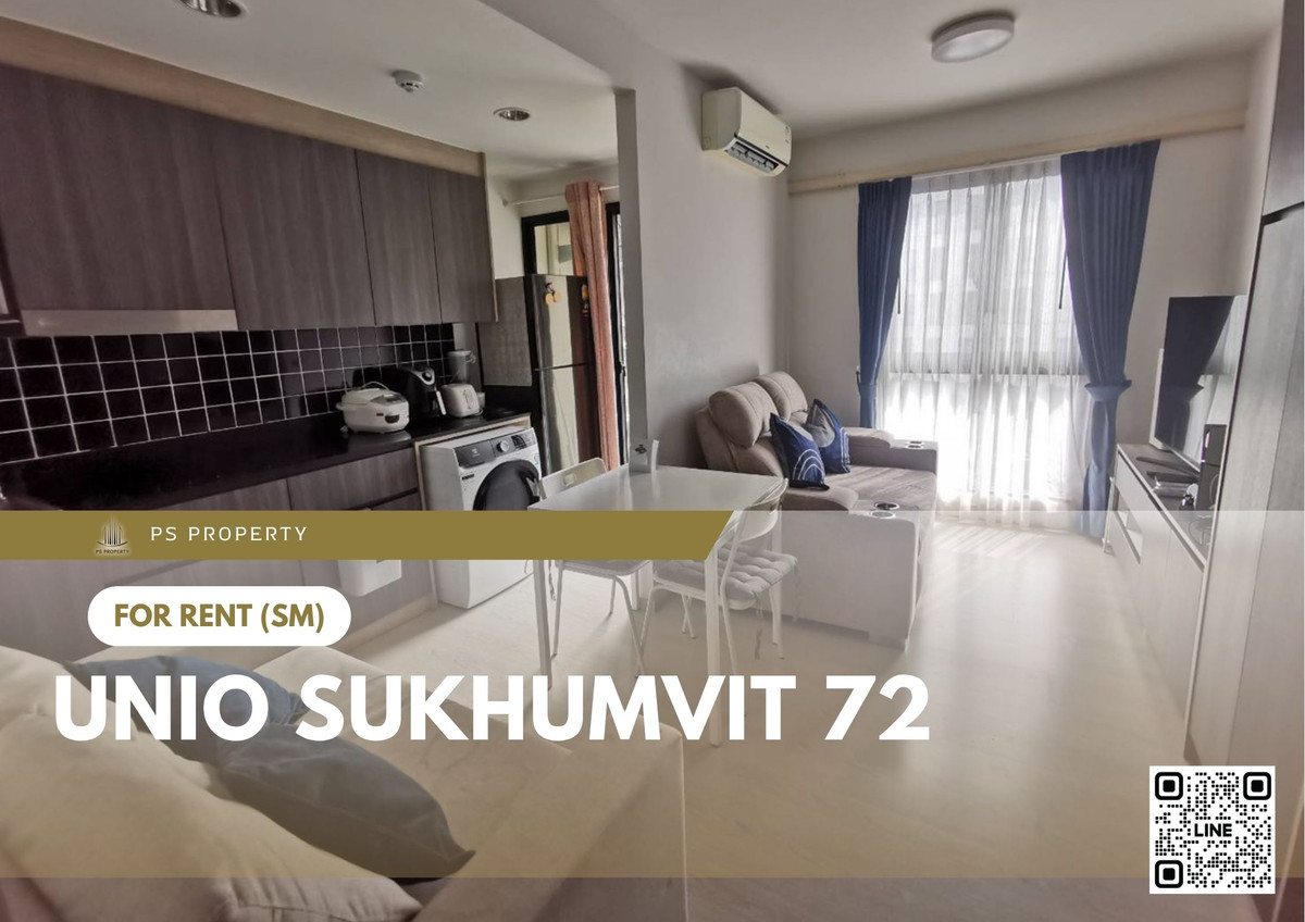 For RentCondoBangna, Bearing, Lasalle : For rent ✨ UNiO Sukhumvit 72 ✨ 2 bedrooms, fully furnished and equipped, near BTS Bearing