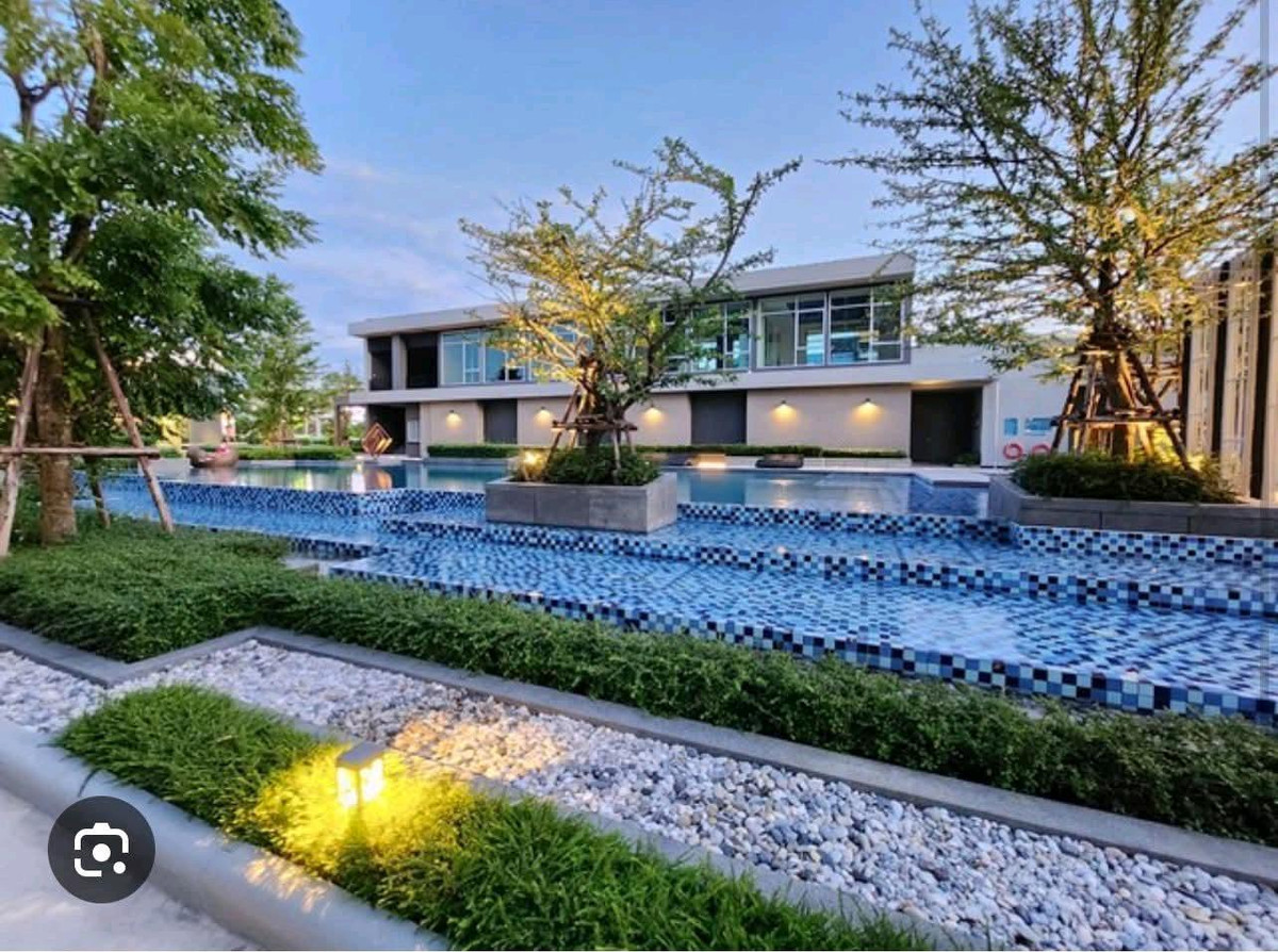 For RentCondoEakachai, Bang Bon : B1, 1 bedroom room, 3rd floor, room size 34 sq m. Garden view, electrical equipment, TV, 2 air conditioners, water heater, microwave, refrigerator, sofa, base, coffee.