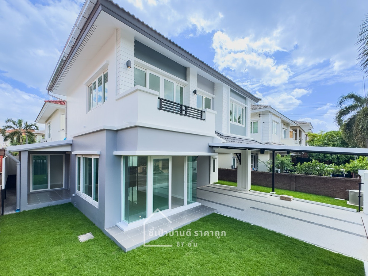 ขายบ้านนนทบุรี บางใหญ่ บางบัวทอง : 🏠 บ้านรีโนเวทสวย จากแบรนด์ Q House ติดถนนราชพฤกษ์ ท่าอิฐ ใกล้รถไฟฟ้า “คาซ่าวิลล์ ราชพฤกษ์-รัตนาธิเบศร์2” 