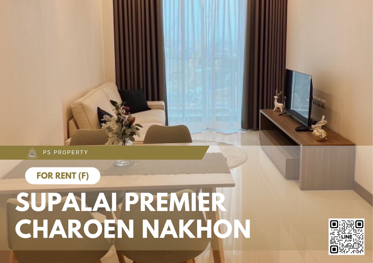 For RentCondoWongwianyai, Charoennakor : For rent ✨ Supalai Premier Charoen Nakhon ✨ near BTS Krung Thonburi, fully furnished and equipped with appliances