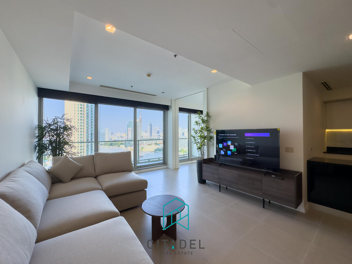 For RentCondoWongwianyai, Charoennakor :  The River by Raimon Land - IconSiam View 2 Beds Condo for Rent!