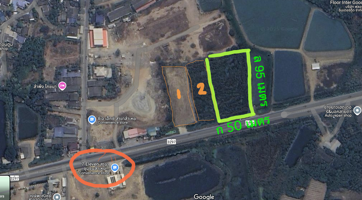 ที่ดินนครปฐม : ขาย / เช่า เช่าฟรี! 3 เดือน ที่ดิน ราคาดี ทำเลทอง นครปฐม  3 ไร่ 2 งานหน้ากว้าง 50 ม.ติด ถ. สี่เลน สาธารณะ ฝั่งตรงข้ามมีร้านสะดวกซื้อ 711 อยู่ใกล้วัดลำเหย 850 ม. (ปตท.ดอนตูม 4 กม.)