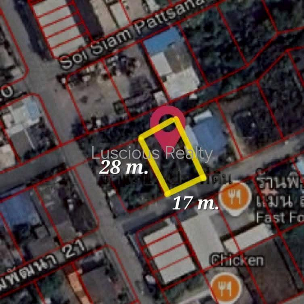 For SaleLandRathburana, Suksawat : Empty land for sale in Phra Pradaeng, near 7-Eleven, good location.