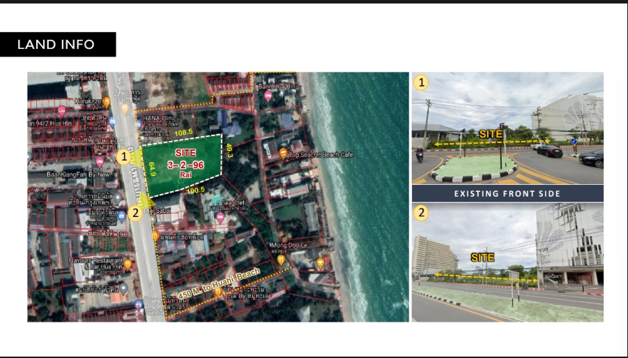 For SaleLandHuahin, Prachuap Khiri Khan, Pran Buri : 🔥Urgent sale 🔥 Hua Hin land, Petchkasem Road