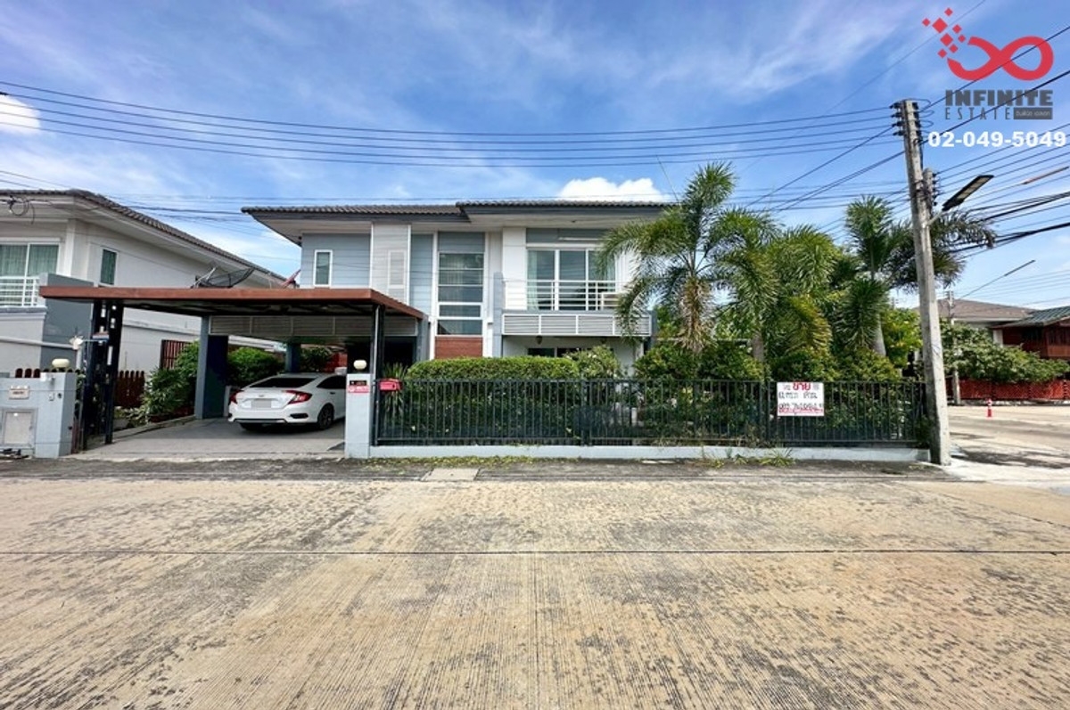 For SaleHouseAyutthaya : 2-story house for sale, 61 sq m, Pruksa Nara Rojana, corner house, Bang Pa-in, Ayutthaya.