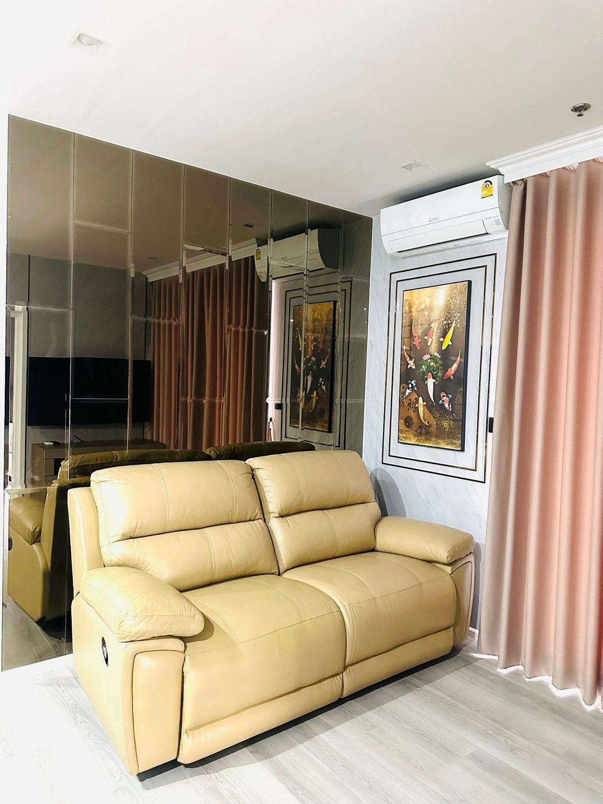 ให้เช่าคอนโดพระราม 3 สาธุประดิษฐ์ : ห้องมุม 52ตรม 2นอน1น้ำ ชั้น14 คอนโด The Key rama3