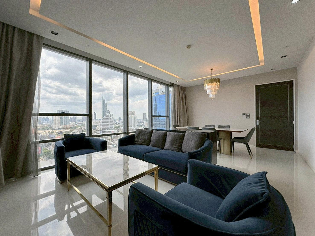 ให้เช่าคอนโดวงเวียนใหญ่ เจริญนคร : 𝗙𝗢𝗥 𝗥𝗘𝗡𝗧 | The Bangkok Sathorn | 2 Bedrooms | 120 Sq.m. 