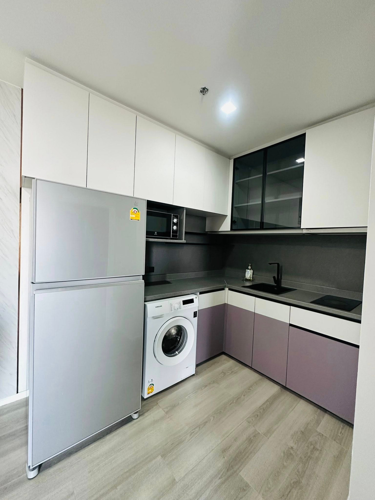 ให้เช่าคอนโดพระราม 3 สาธุประดิษฐ์ : ห้องมุม 52ตรม 2นอน1น้ำ ชั้น14 คอนโด The Key rama3