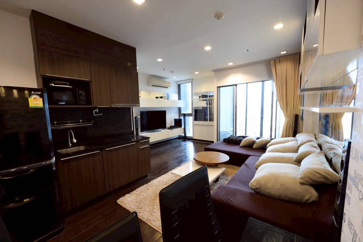 ให้เช่าคอนโดราชเทวี พญาไท : High Floor // Ideo Q Phayathai 2bed1bath 50 Sqm  Fullyfurnish 30,000-