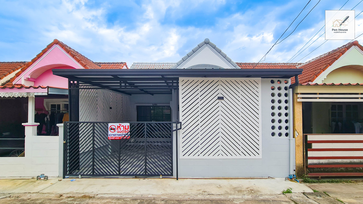 ขายบ้านมีนบุรี-ร่มเกล้า : ขาย บ้านเดี่ยว 1ชั้น ย่านหนองจอก เลียบวารี มบ.นันทวัน5 ถ.เลียบวารี11 คู้ขวา รีโนเวทใหม่ ต่อเติมเต็ม พร้อมอยู่