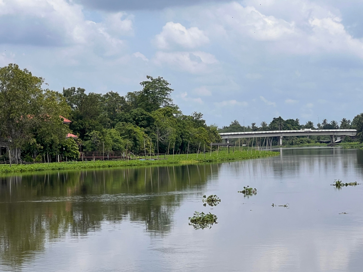 ขายที่ดินพุทธมณฑล ศาลายา : ขายที่ดินแปลงสวยติดแม่น้ำท่าจีนกว้าง 115 ม. ใกล้เซ็นทรัล ศาลายา 31-2-18 ไร่