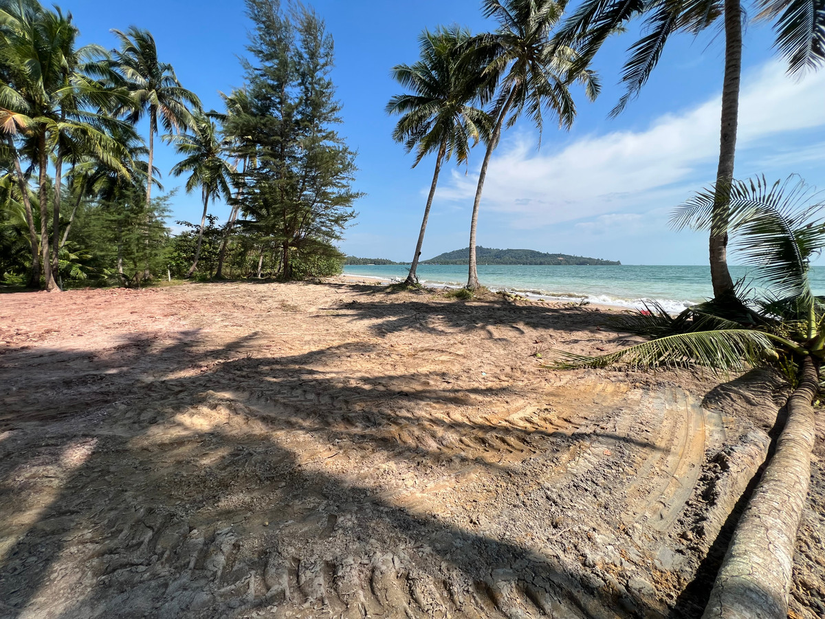 For SaleLandChumphon : In front of the sea, behind black road, next to a mountain, Lang Suan District, Chumphon Province.