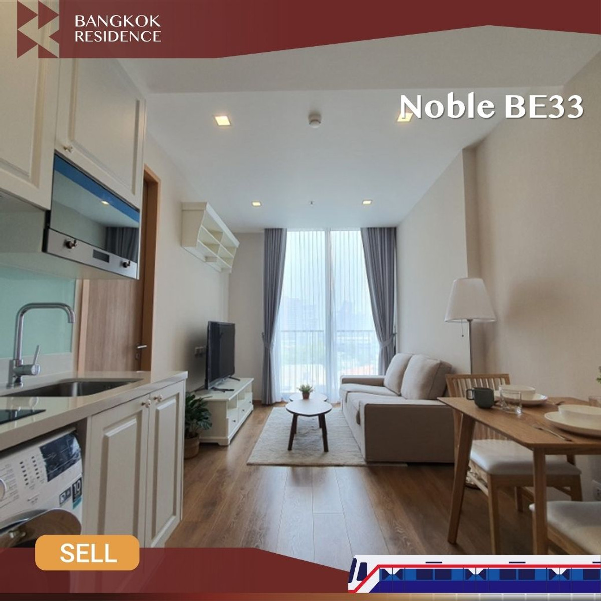 ขายคอนโดสุขุมวิท อโศก ทองหล่อ : ✨ Noble BE33 ตกแต่งสไตล์มูจิ ราคาพิเศษ ใกล้ BTS พร้อมพงษ์ ✨