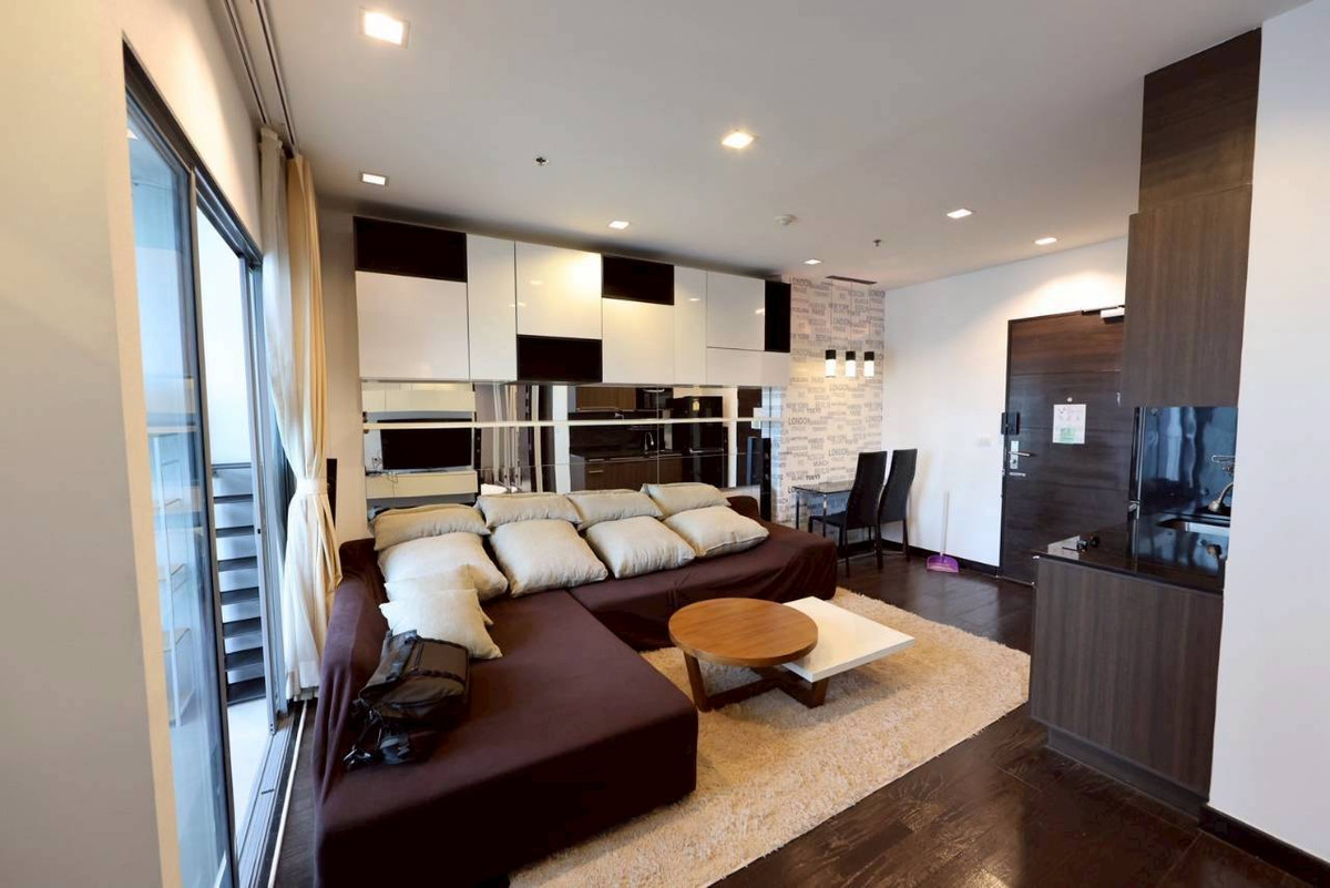 ให้เช่าคอนโดราชเทวี พญาไท : High Floor // Ideo Q Phayathai 2bed1bath 50 Sqm  Fullyfurnish 30,000-