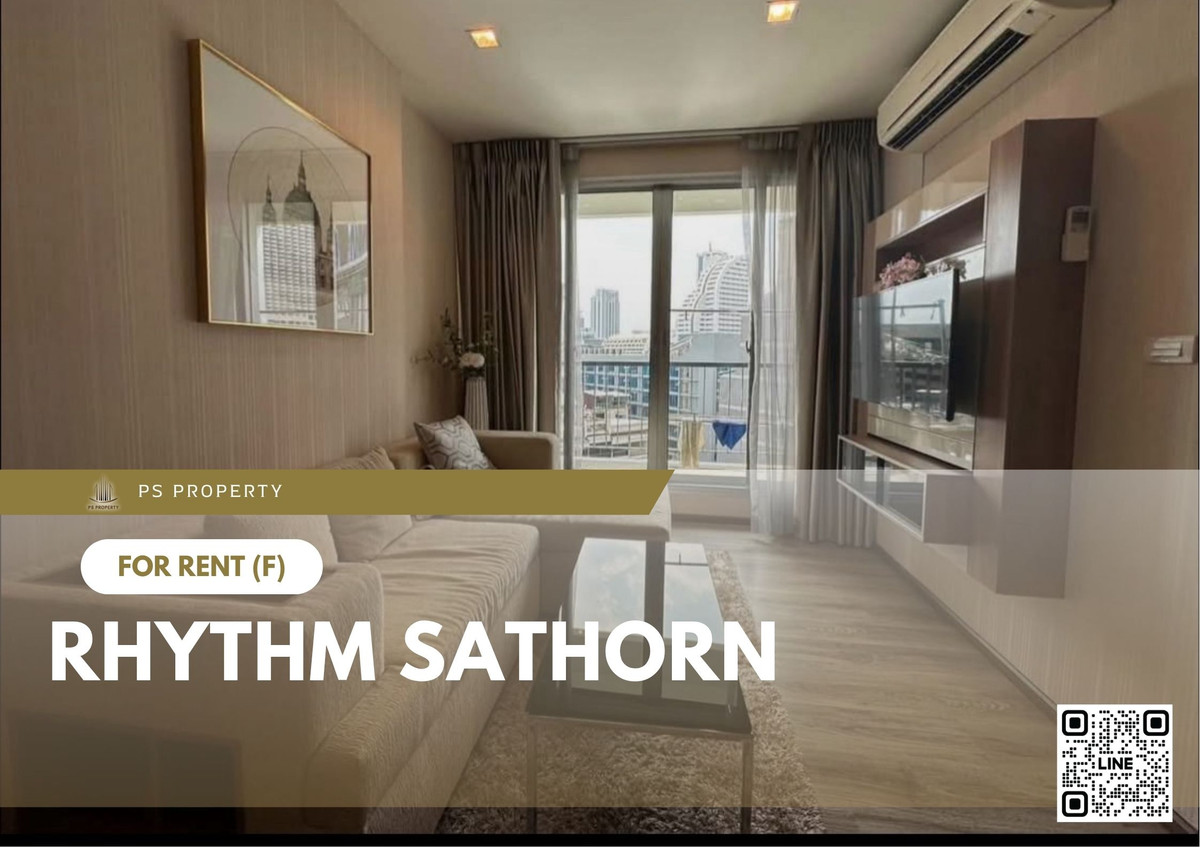 ให้เช่าคอนโดสาทร นราธิวาส : ให้เช่า 📍 Rhythm Sathorn 📍 เฟอร์นิเจอร์ และ เครื่องใช้ไฟฟ้าครบ ใกล้ BTS สุรศักดิ์