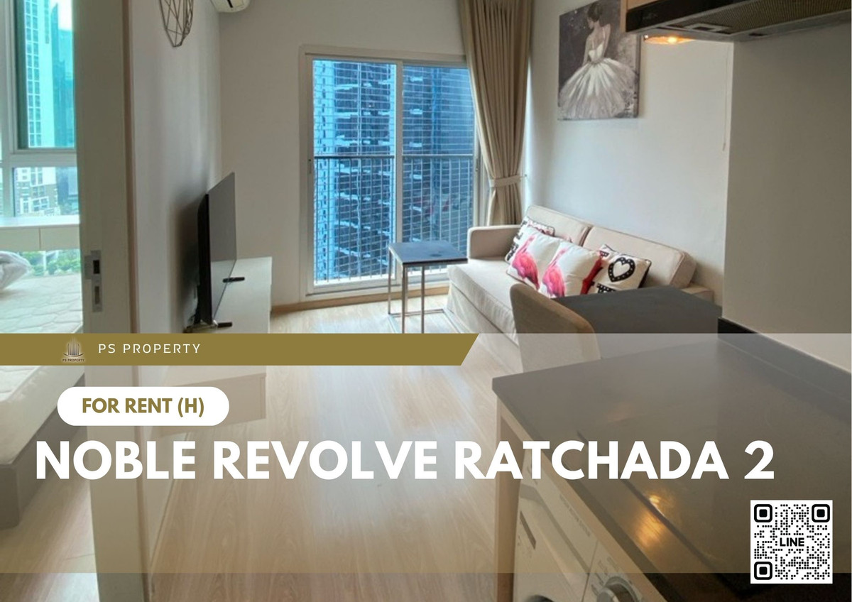 For RentCondoRatchadapisek, Huaikwang, Suttisan : For rent 📍 Noble Revolve Ratchada 2 📍 Fully furnished and equipped, near MRT Cultural Center