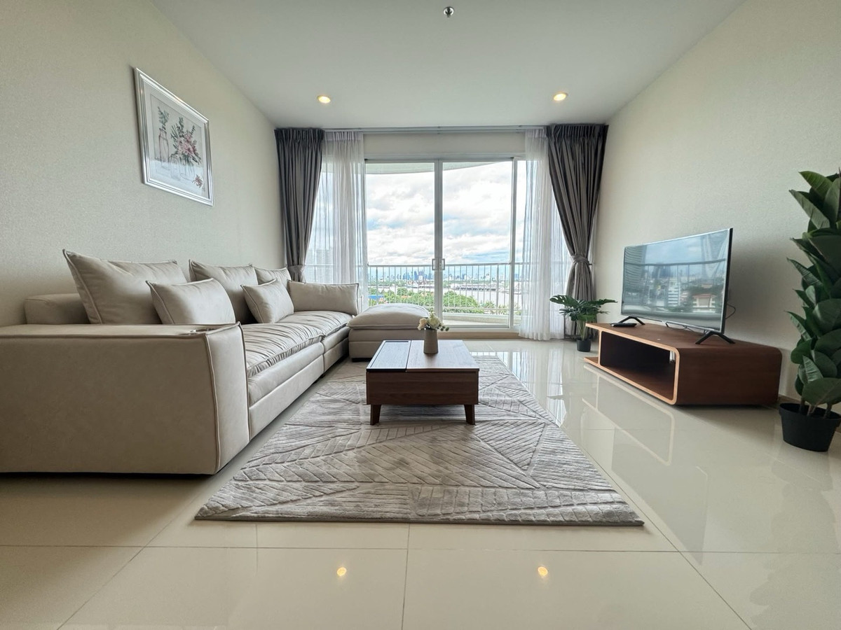 For SaleCondoRama3 (Riverside),Satupadit : 📢👇 Rare unit with spacious layout. Unblocked Panoramic View facing City & Chao Phraya River.Perfect for both living and investment.