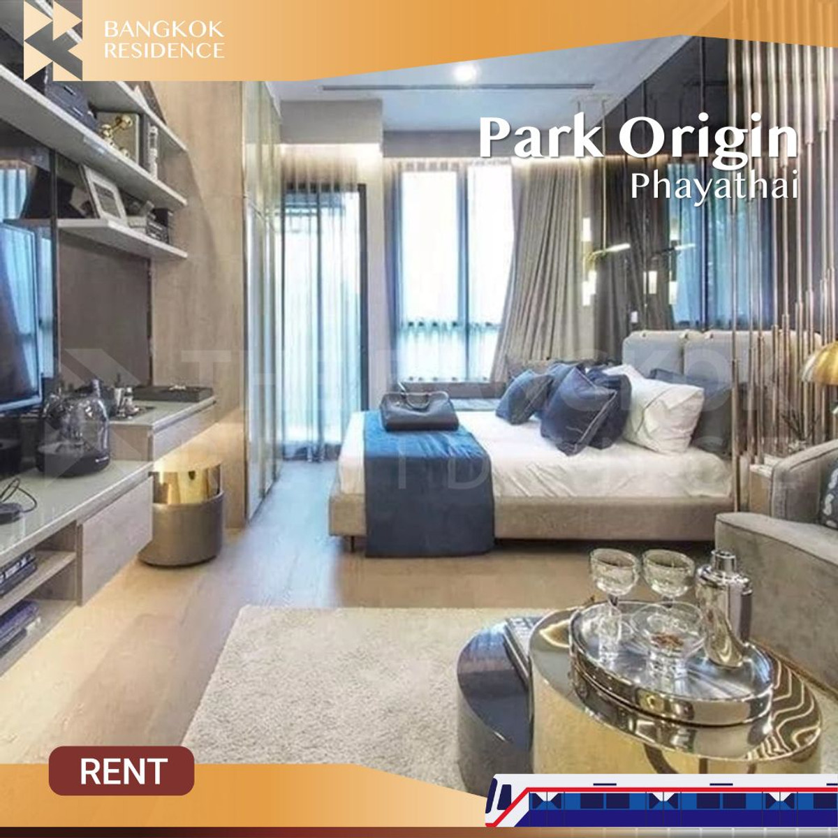 ให้เช่าคอนโดราชเทวี พญาไท :  ห้องสวยเฟอร์ครบ พร้อมอยู่! 🛋️ Park Origin Phayathai 💫 ใกล้ BTS พญาไท&อนุสาวรีย์ 