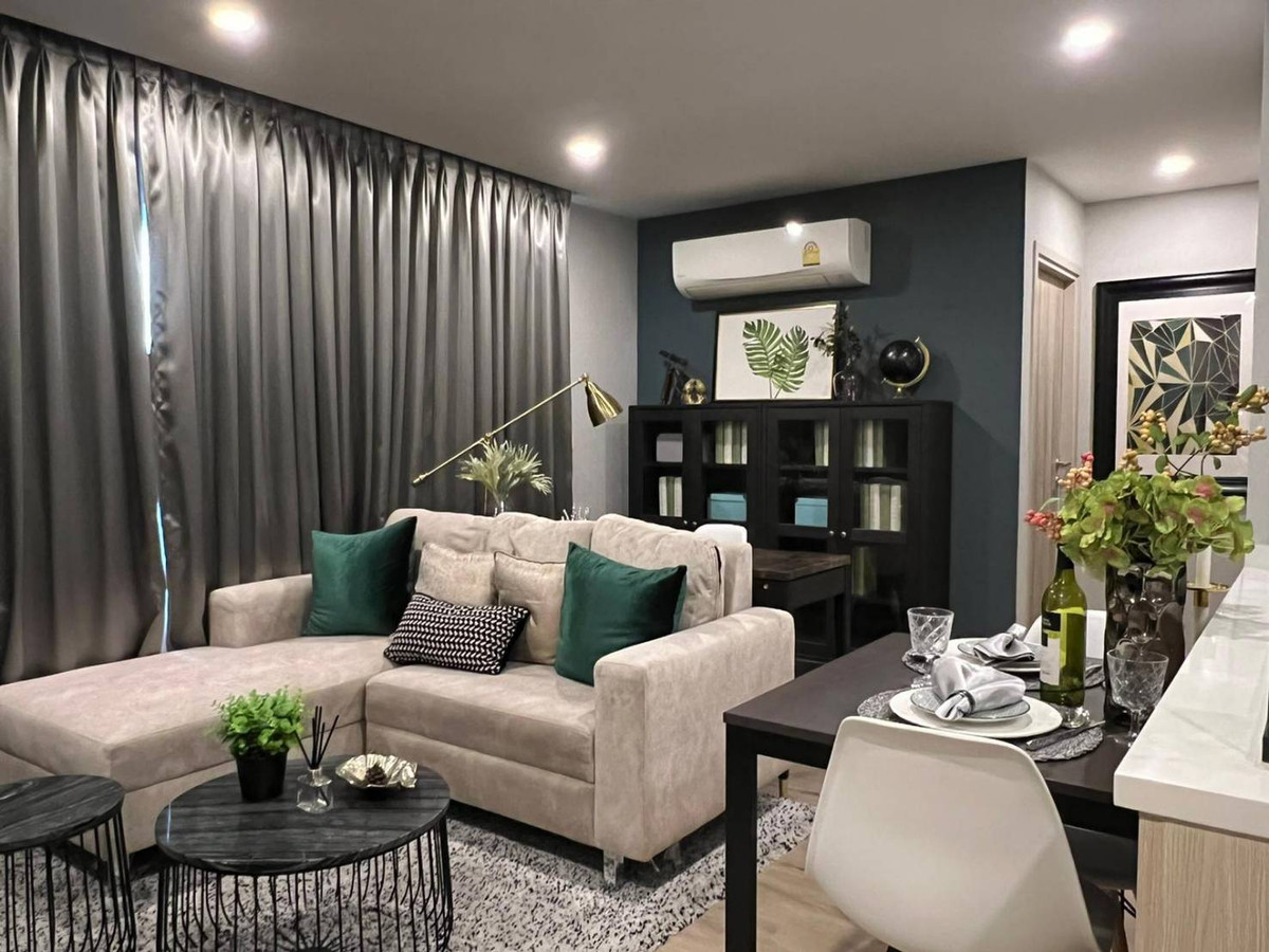 For RentCondoOnnut, Udomsuk : For rent, 2 bedrooms, high floor, swimming pool view, unblocked view, beautifully decorated room. Ready to move in