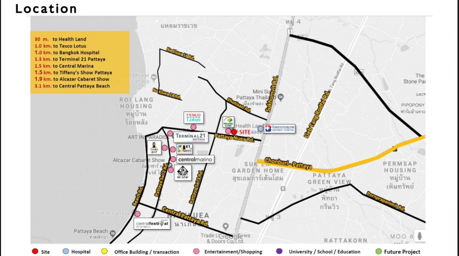 ขายที่ดินพัทยา บางแสน ชลบุรี สัตหีบ : 🔥ขายด่วน 🔥ที่ดินพัทยา ใกล้ Healthland 