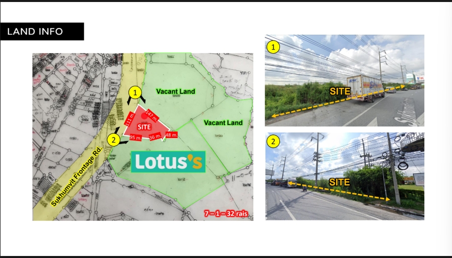 ขายที่ดินพัทยา บางแสน ชลบุรี สัตหีบ : 🔥ขายด่วน 🔥ที่ดินอมตะชลบุรี โลตัสพลัสมอล 