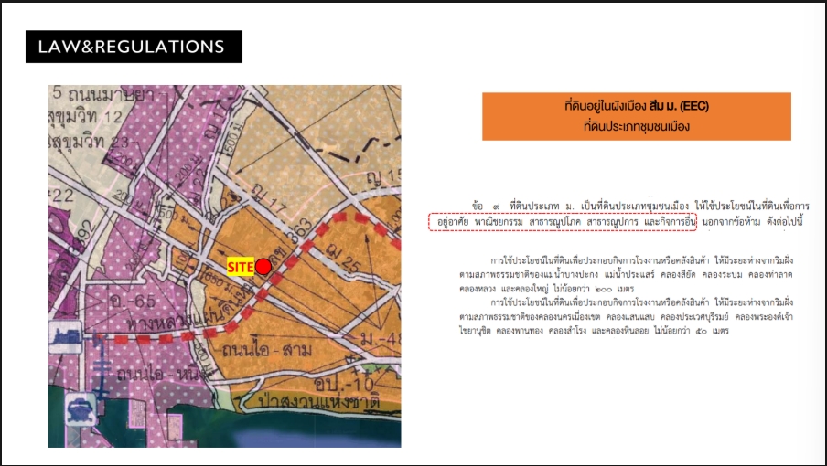 For SaleLandRayong : 🔥Urgent sale 🔥Rayong land, Noen Samli