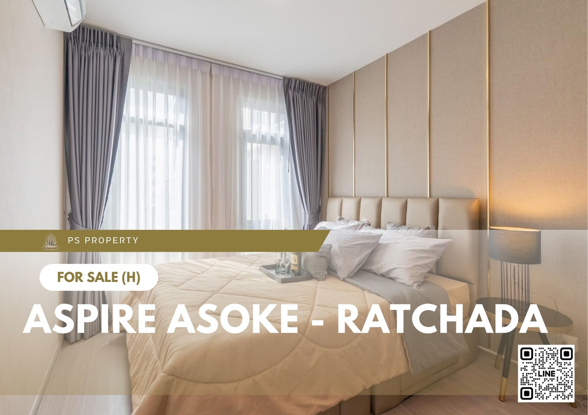 For SaleCondoRama9, Petchburi, RCA : Urgent sale ✨ Aspire Asoke - Ratchada ✨ Fully furnished, convenient transportation, near MRT Rama 9