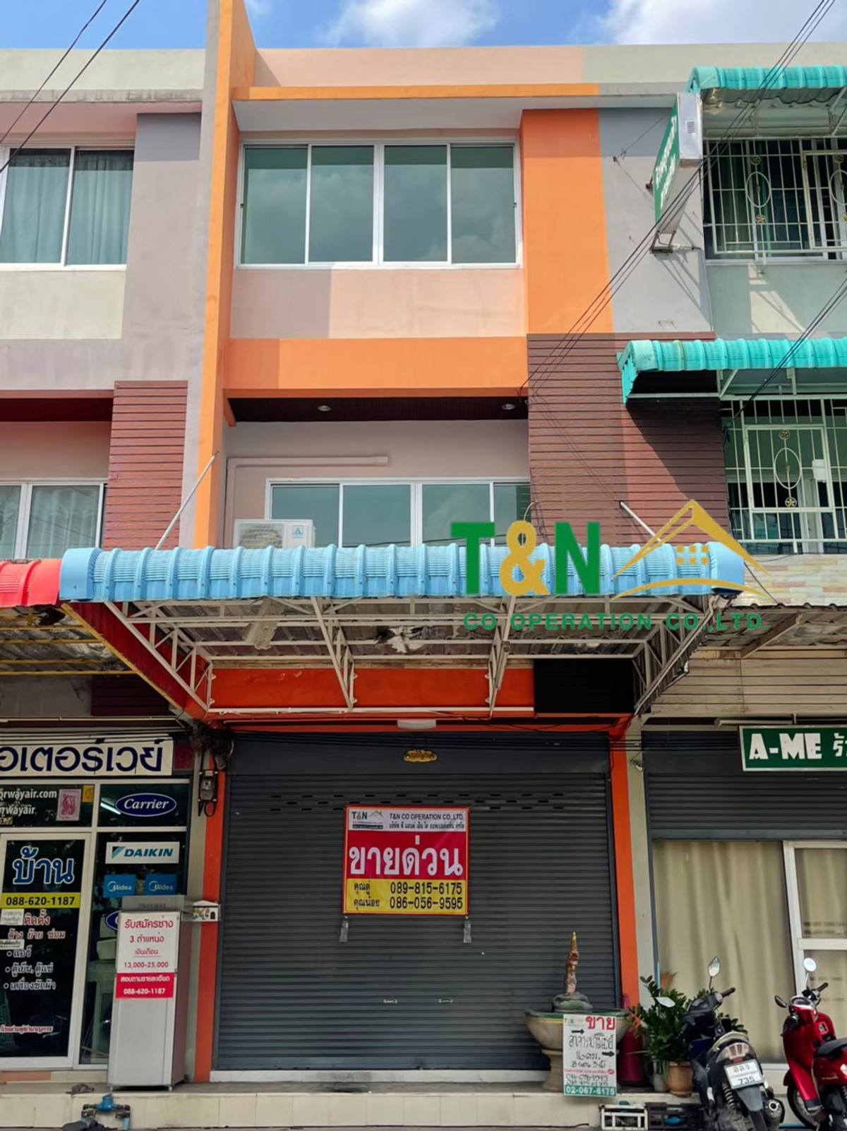 ขายอาคารพาณิชย์วิภาวดี ดอนเมือง หลักสี่ : ขายอาคารพาณิชย์ 3 ชั้น ติดถนนโกสุม วัดไผ่เขียว(วัดเวฬุวนาราม)