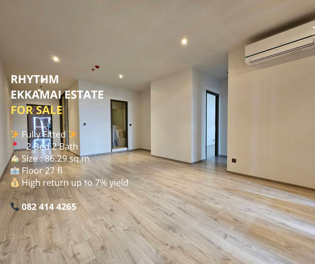 ขายคอนโดสุขุมวิท อโศก ทองหล่อ : Rhythm Ekkamai Estate ลดราคาพิเศษ ส่งท้ายปี มีขายทุกห้องในโครงการ 082 414 4265