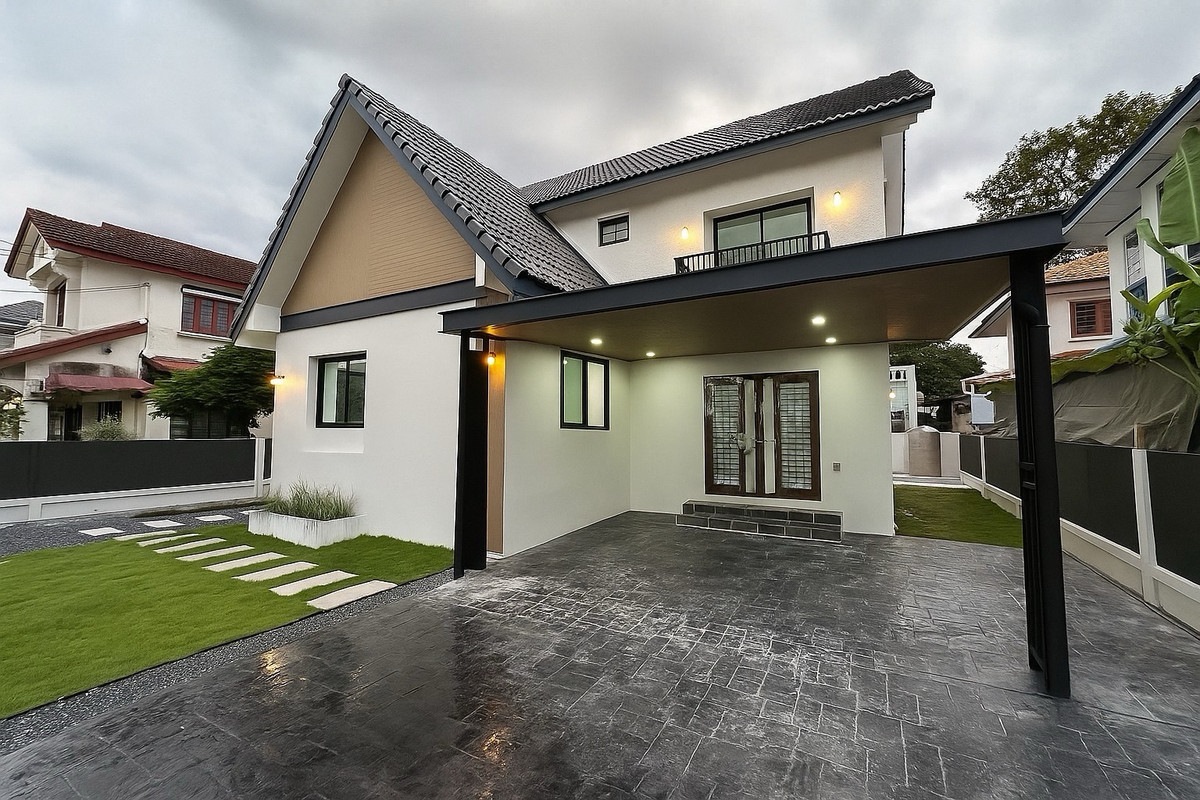 For SaleHouseNonthaburi, Bang Yai, Bangbuathong : Chollada Village, Bang Bua Thong, completely renovated. Ready to move in immediately