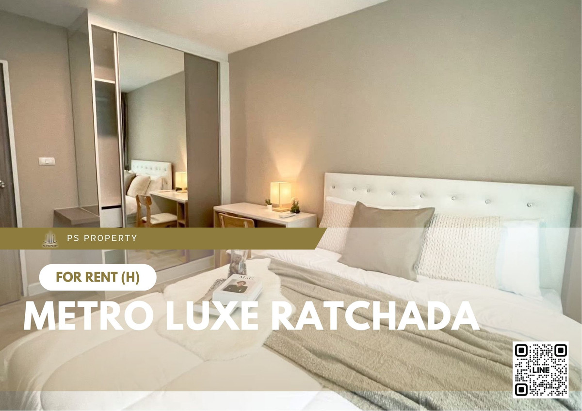 For RentCondoRatchadapisek, Huaikwang, Suttisan : For rent ✨ Metro Luxe Ratchada ✨ Fully furnished and equipped, near MRT Sutthisan