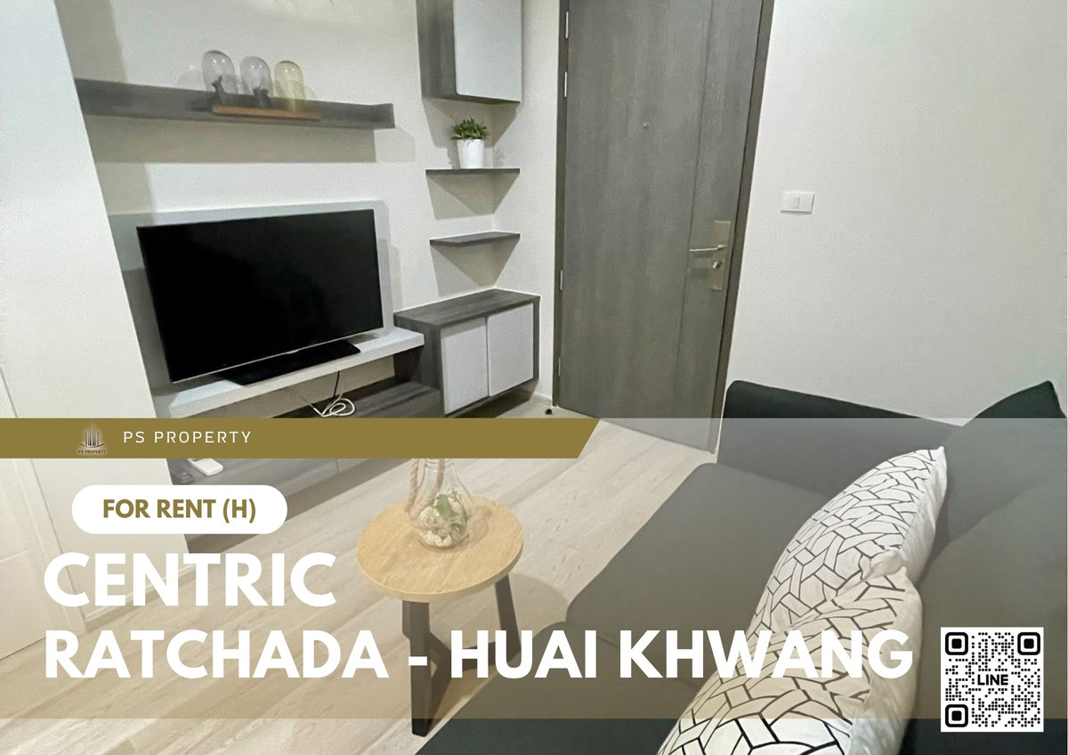 For RentCondoRatchadapisek, Huaikwang, Suttisan : For rent ✨ Centric Ratchada - Huai Khwang ✨ Fully furnished and equipped, near MRT Huai Khwang