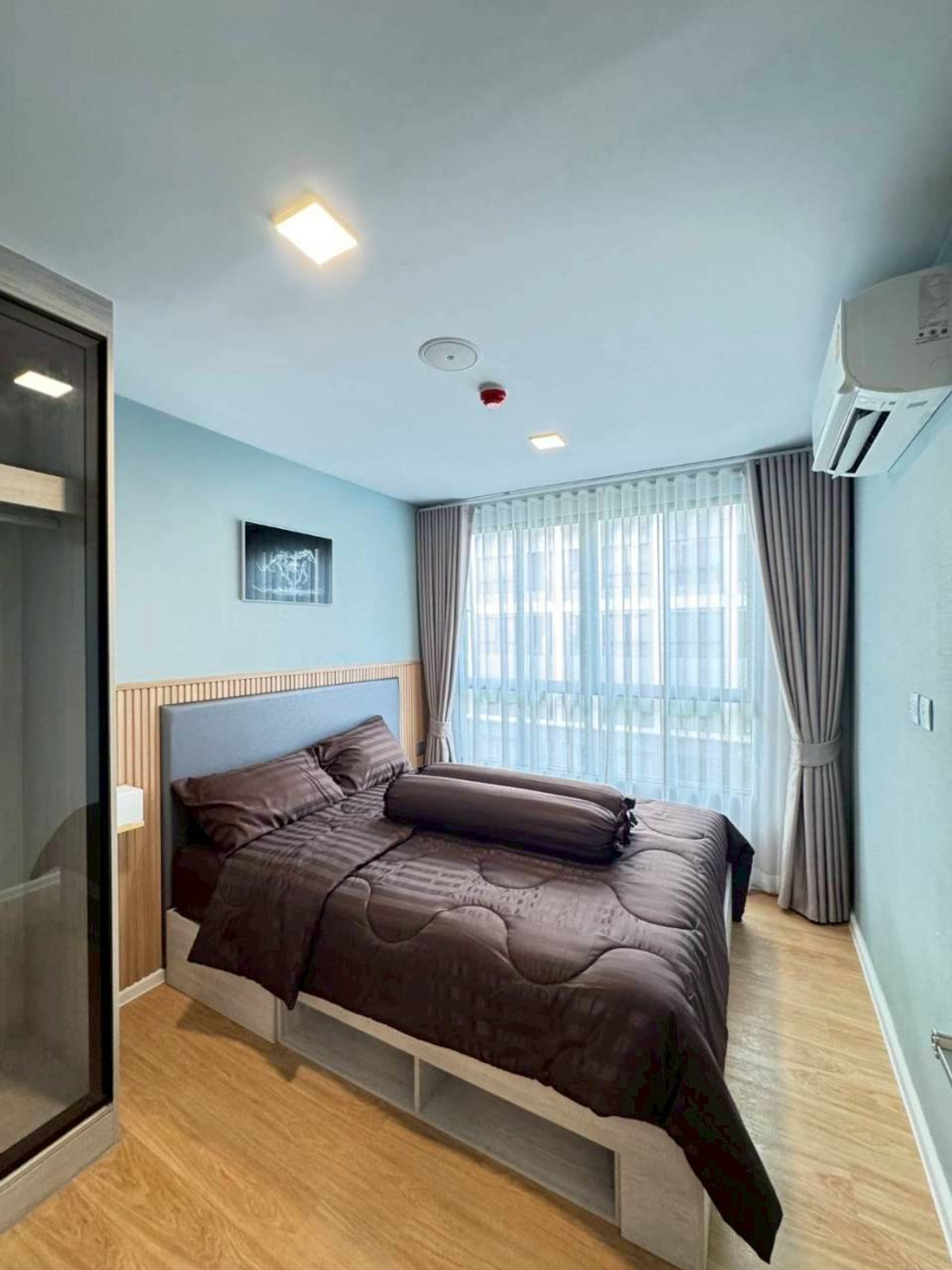 For RentCondoPathum Thani,Rangsit, Thammasat : 🏡 For rent Atmoz Kanaal Rangsit 💖 ✨ Building B, 5th floor, new room, beautifully decorated ✅️ Ready to move in