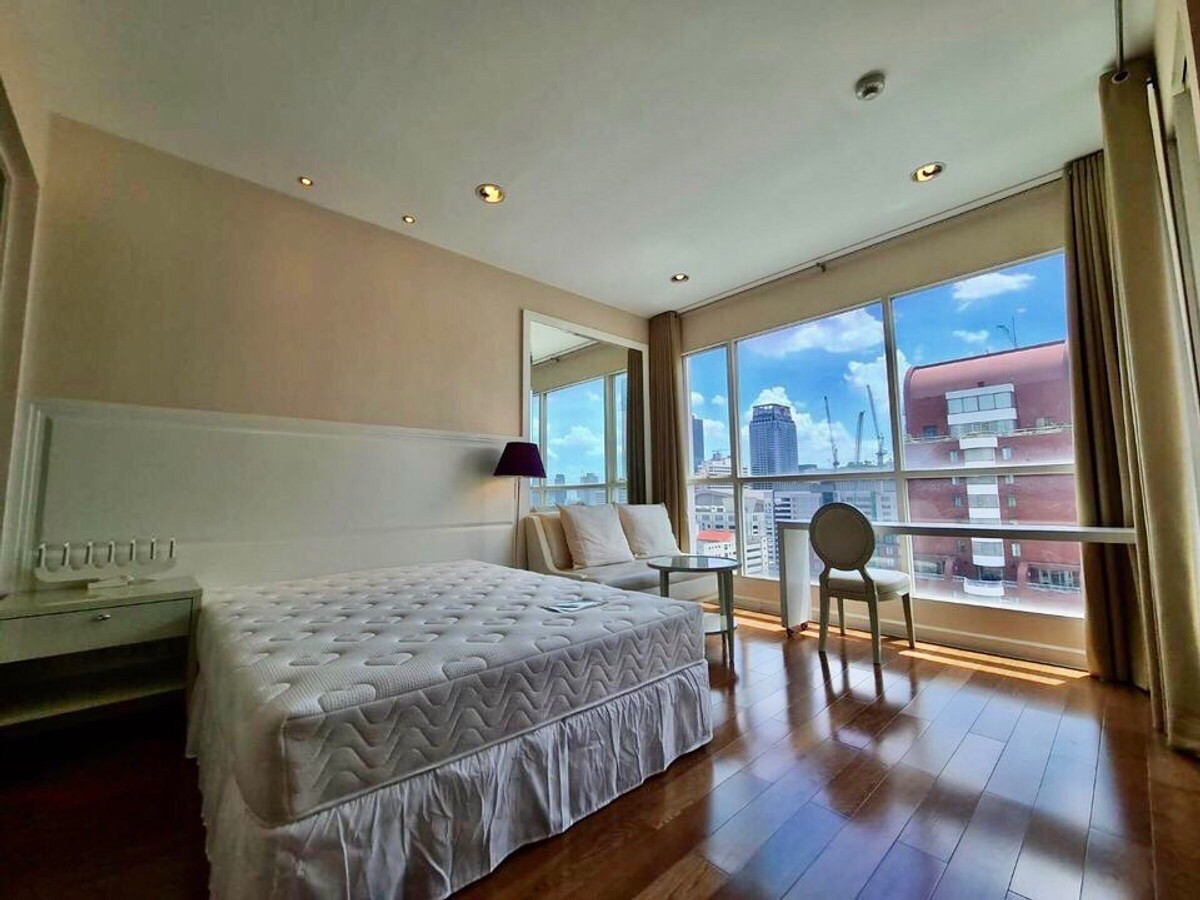 For RentCondoWitthayu, Chidlom, Langsuan, Ploenchit : 👑Condo for rent, The Address Chidlom, beautiful room, high floor, city view.