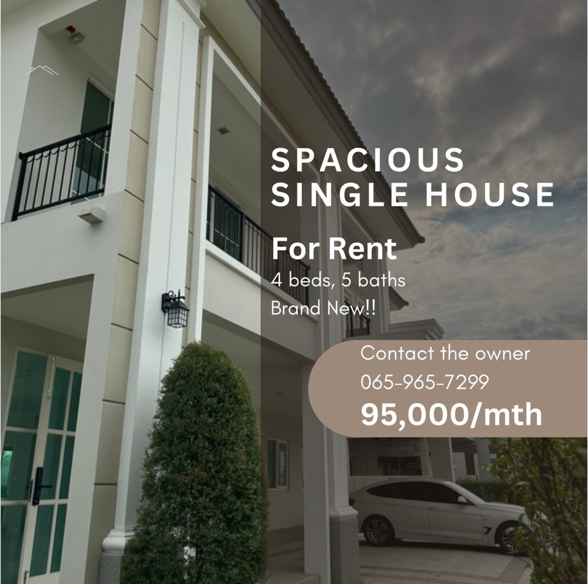 ให้เช่าบ้านนวมินทร์ รามอินทรา : (By owner Negotiable) ด่วน! Furnished หรือ บ้านเปล่า โครงการใหม่ มือหนึ่ง ยังไม่เคยเข้าอยู่ ลัดดารมย์ จตุโชติ15 หน้าสวน สวยมาก 4นอน5น้ำ 98 ตรว. 355 ตรม. 