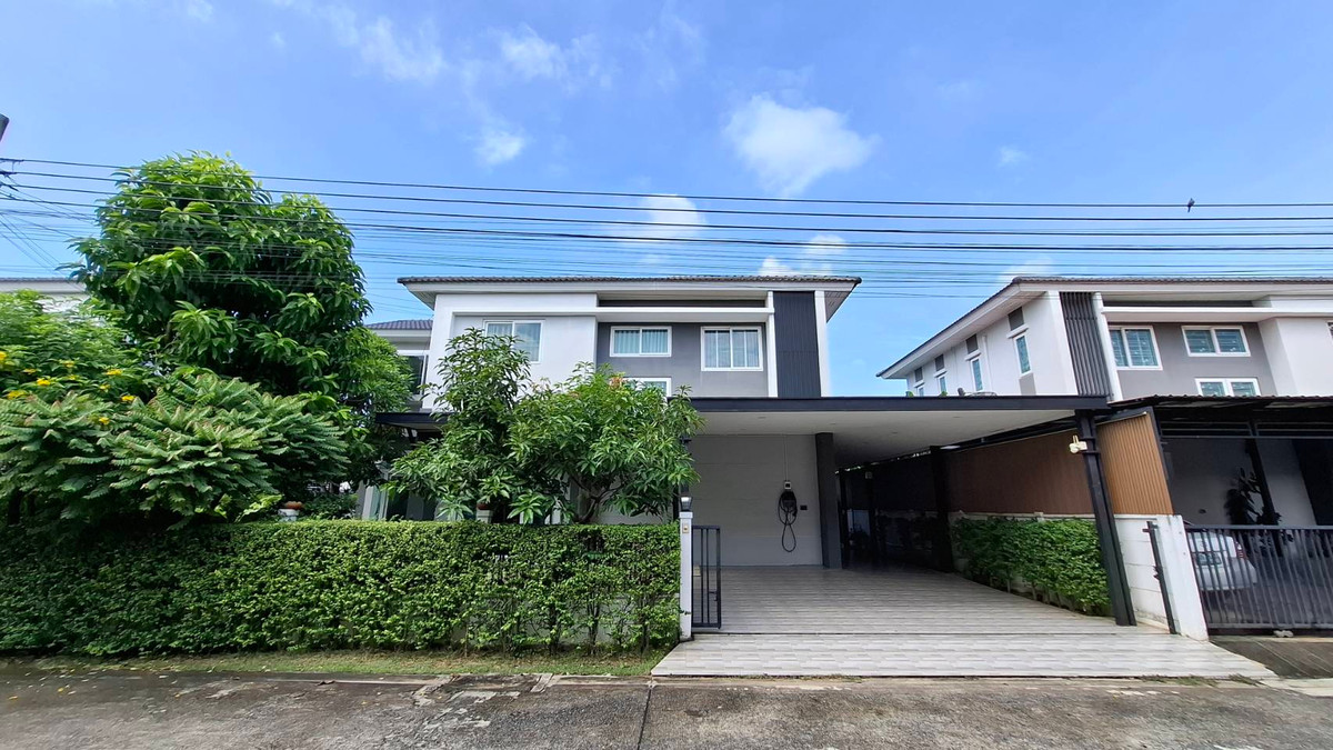 ขายบ้านนนทบุรี บางใหญ่ บางบัวทอง : ✨ บ้านเดี่ยว 5 ห้องนอน พร้อมอยู่ เดอะ ลิฟวิ่ง 3 บาย คุณาลัย  ต้นซอยวัดลาดปลาดุก บางบัวทอง บ้านนนทบุรี