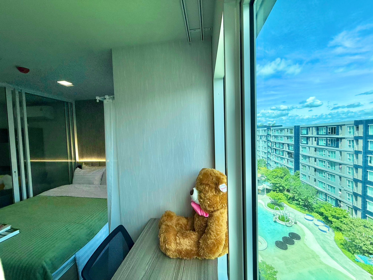 For RentCondoPathum Thani,Rangsit, Thammasat : Kave Town Island, next to Bangkok University, pool view, beautifully decorated, fully furnished, same building as Niti.