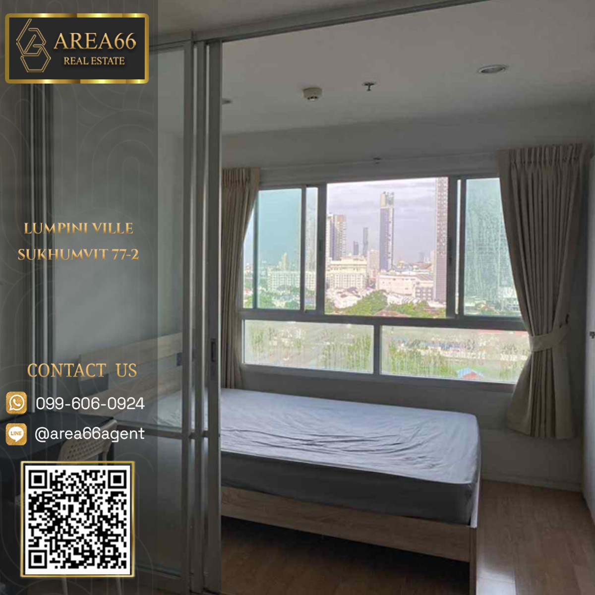 For SaleCondoOnnut, Udomsuk : 🔥 For sale!! Condo Lumpini Ville Sukhumvit 77 Phase 2