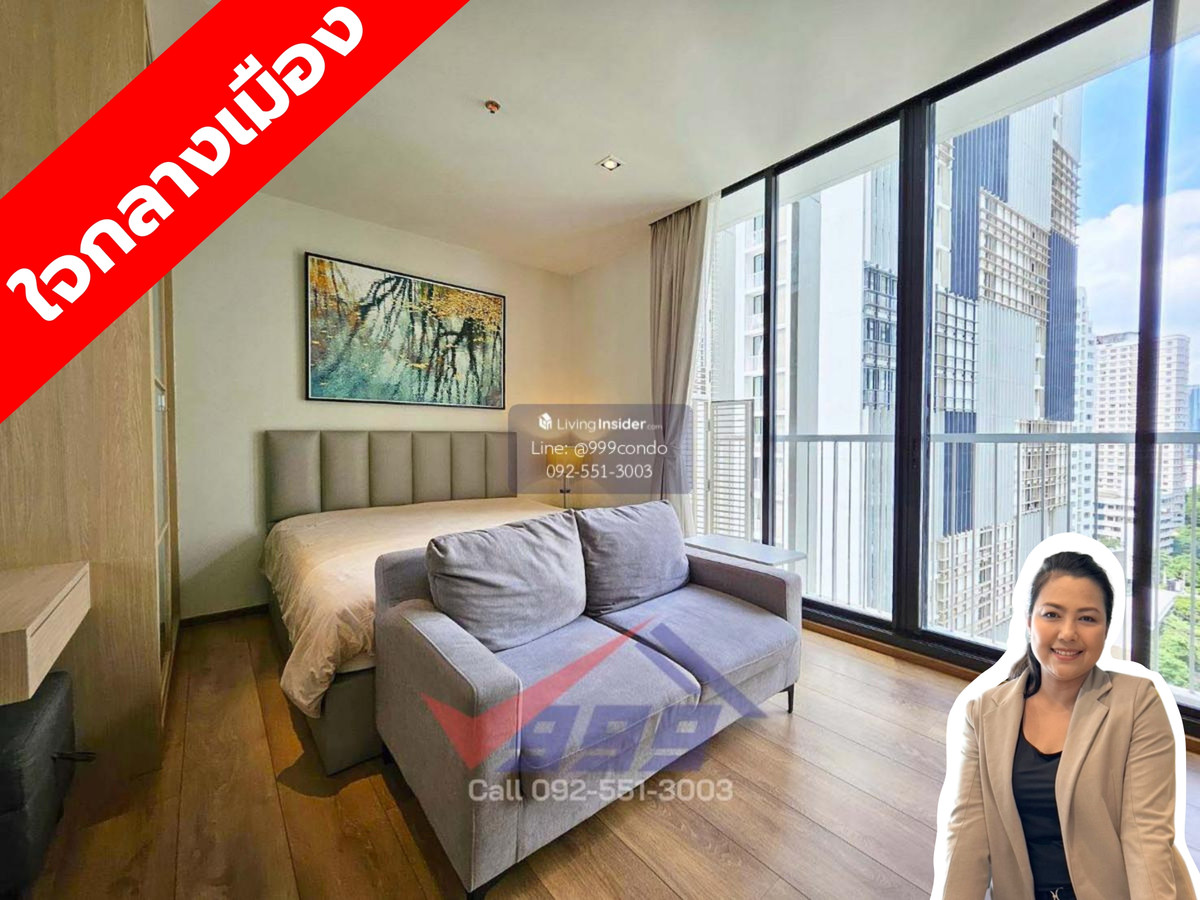 For RentCondoSukhumvit, Asoke, Thonglor : Condo for rent, Park Origin Phrom Phong, studio room