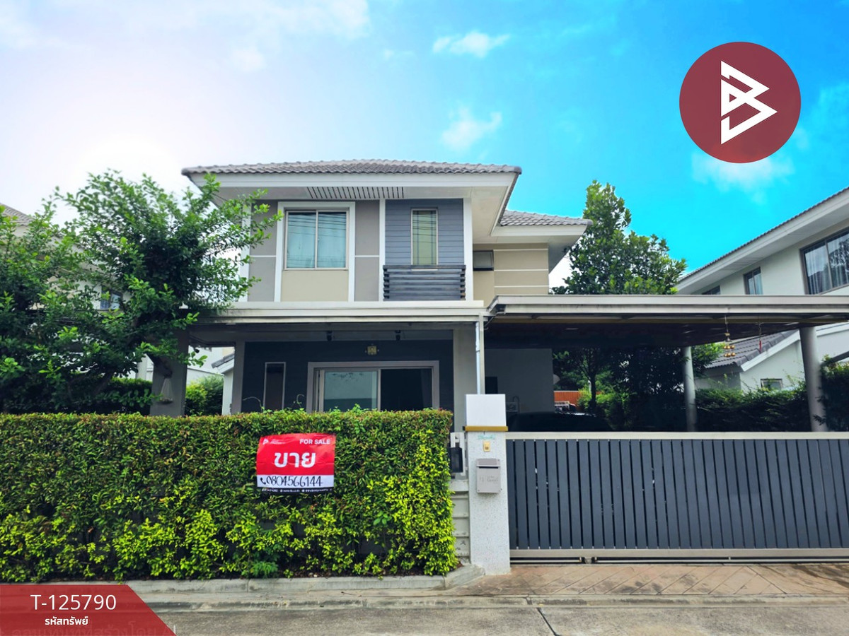 For SalePattaya, Bangsaen, Chonburi : Semi-detached house for sale, Life in the Garden Village. Tiger Zoo-Sriracha (Life in the Garden) Chonburi