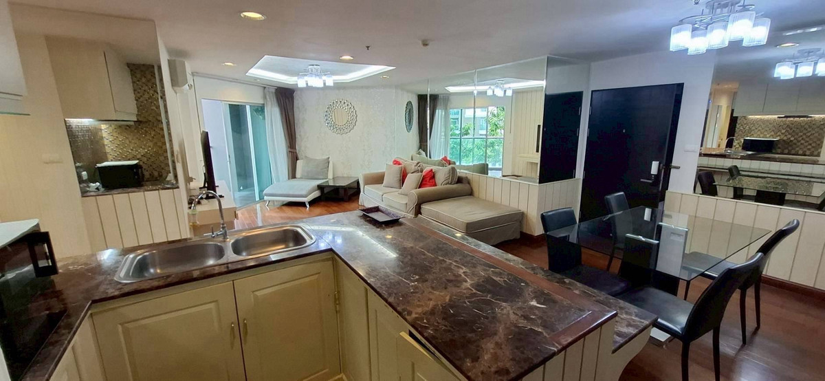 For RentCondoRama9, Petchburi, RCA : FOR RENT BELLE GRAND RAMA9 type 2 bed 1 bath 77sqm at building C,