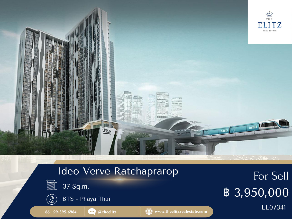 For SaleCondoRatchathewi,Phayathai : ✨ Hot Deal Alert! Ideo Verve Ratchaprarop, fully furnished room, best price in the project 🎉
