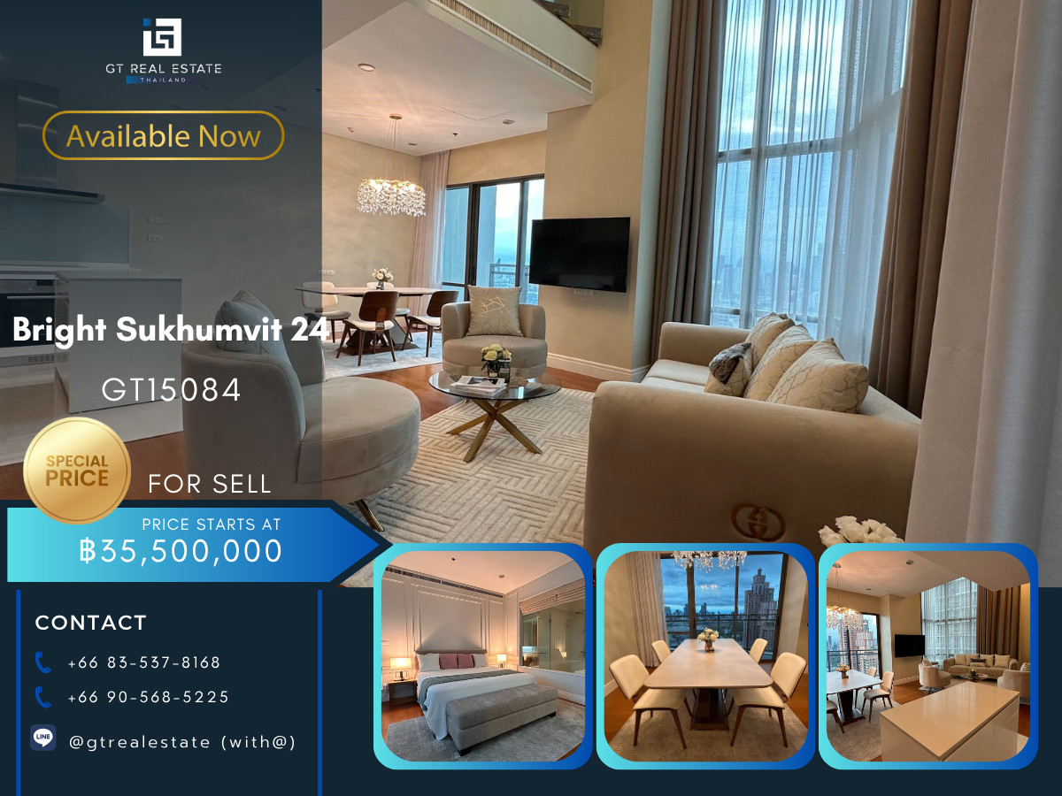 ขายคอนโดสุขุมวิท อโศก ทองหล่อ : คอนโดหรูที่ Bright Sukhumvit 24 เดินทางสะดวก มีรถรับส่ง ห้องสวย เฟอร์นิเจอร์ครบ พร้อมขาย!!