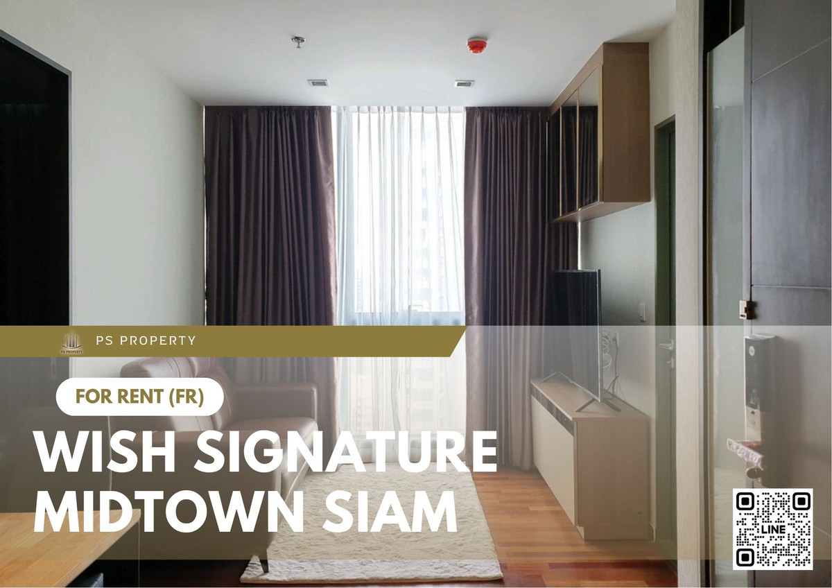 For RentCondoRatchathewi,Phayathai : For rent ✨ Wish Signature Midtown Siam ✨ Fully furnished and equipped, near BTS Ratchathewi