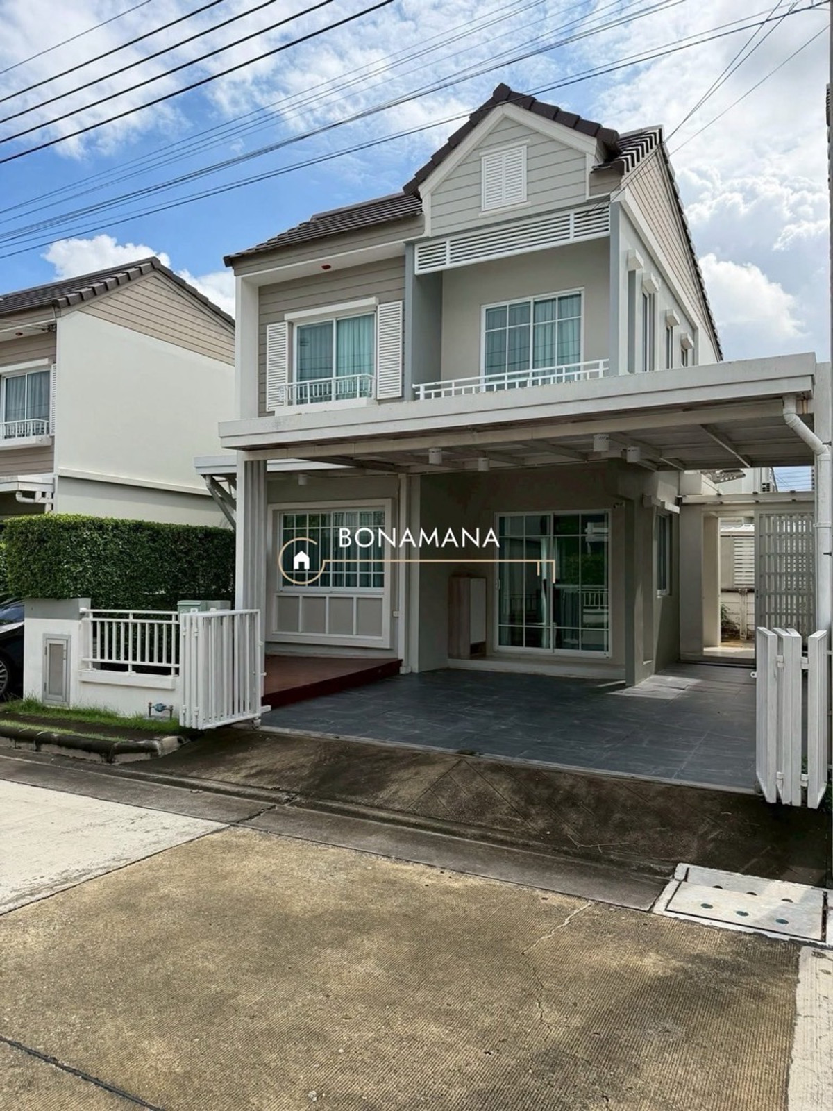 ให้เช่าบ้านสมุทรปราการ สำโรง : ปล่อยเช่า หมู่บ้านเดอะวิลเลจ บางนา บ้านหลังมุม ซอยมหาชัย 